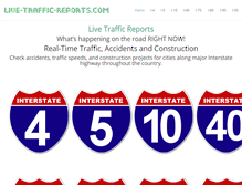 Tablet Screenshot of live-traffic-reports.com
